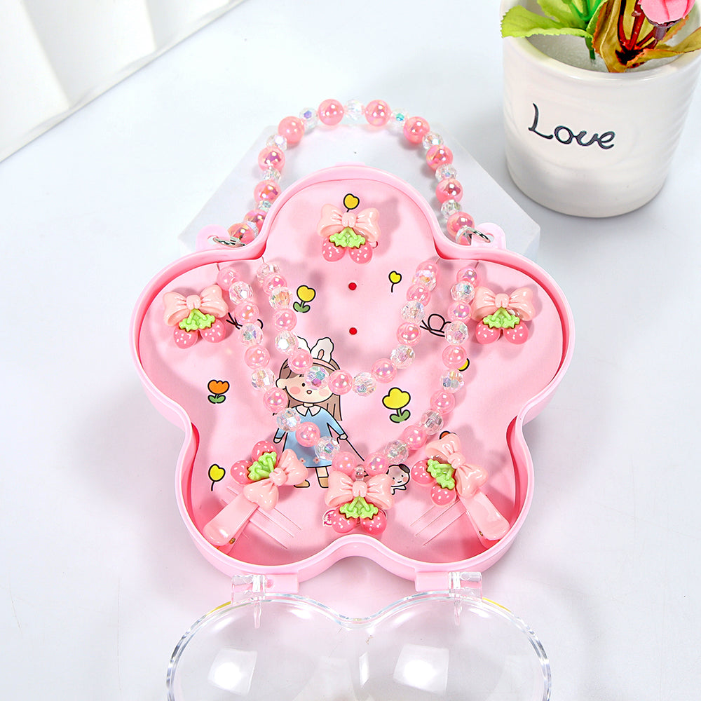 CARTERA DE FLOR CON ACCESORIOS