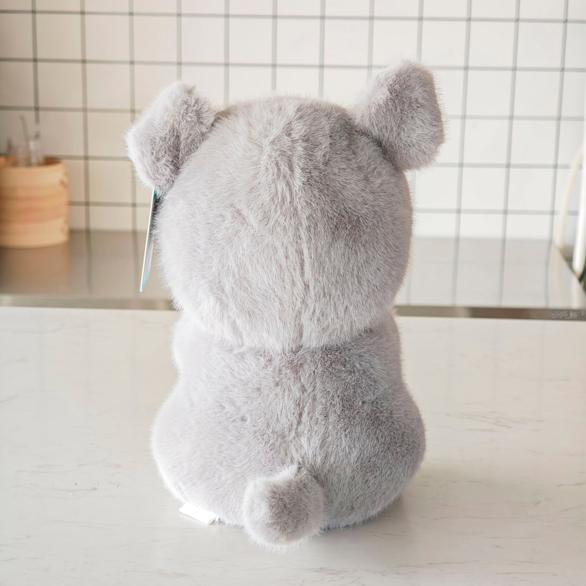 PELUCHES - PERRITO SCHNAUZER SENTADO - 28CM