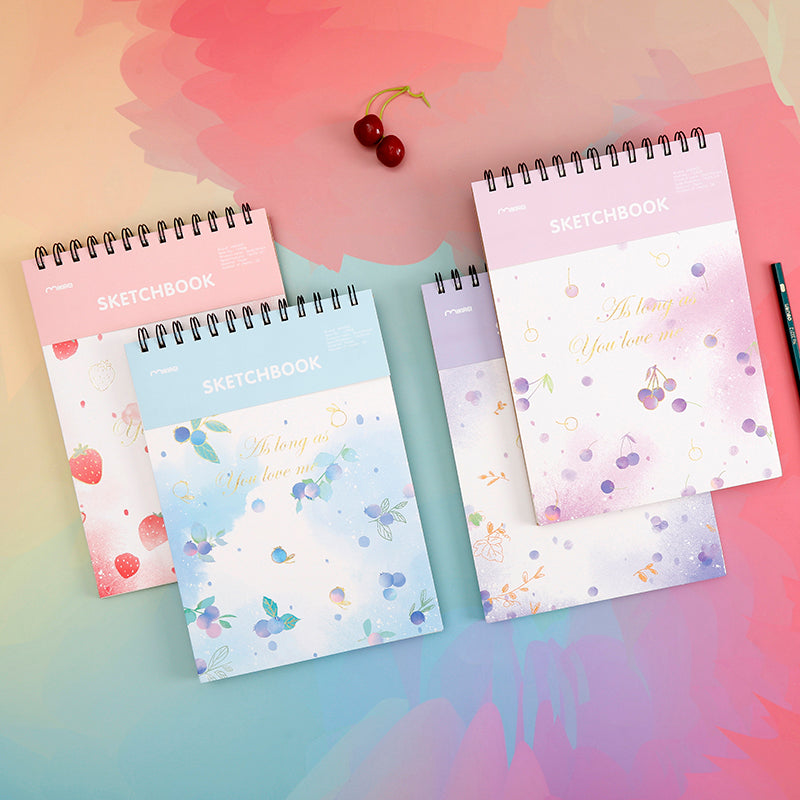 CUADERNO DE DIBUJO - FRUTAS A4 - 30 HOJAS