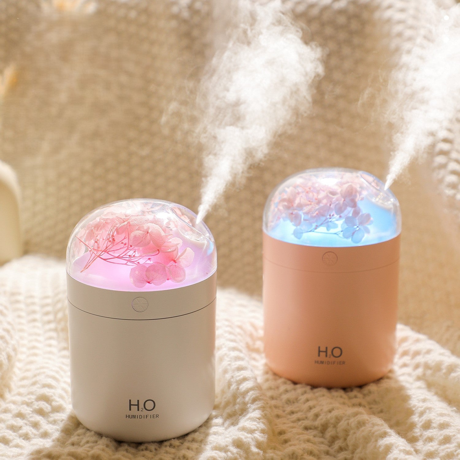 HUMIDIFICADOR FLOR ETERNA - ROSADO
