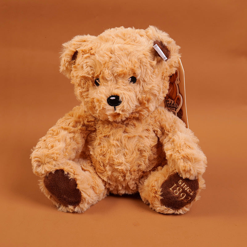 PELUCHE - TEDDY ISLAND - MARRON CLARO SENTADO - 20 CM