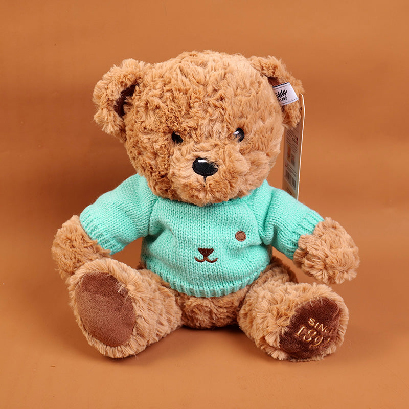 PELUCHE - TEDDY ISLAND - SUETER AZUL - 25CM