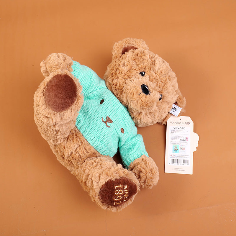 PELUCHE - TEDDY ISLAND - SUETER AZUL - 25CM
