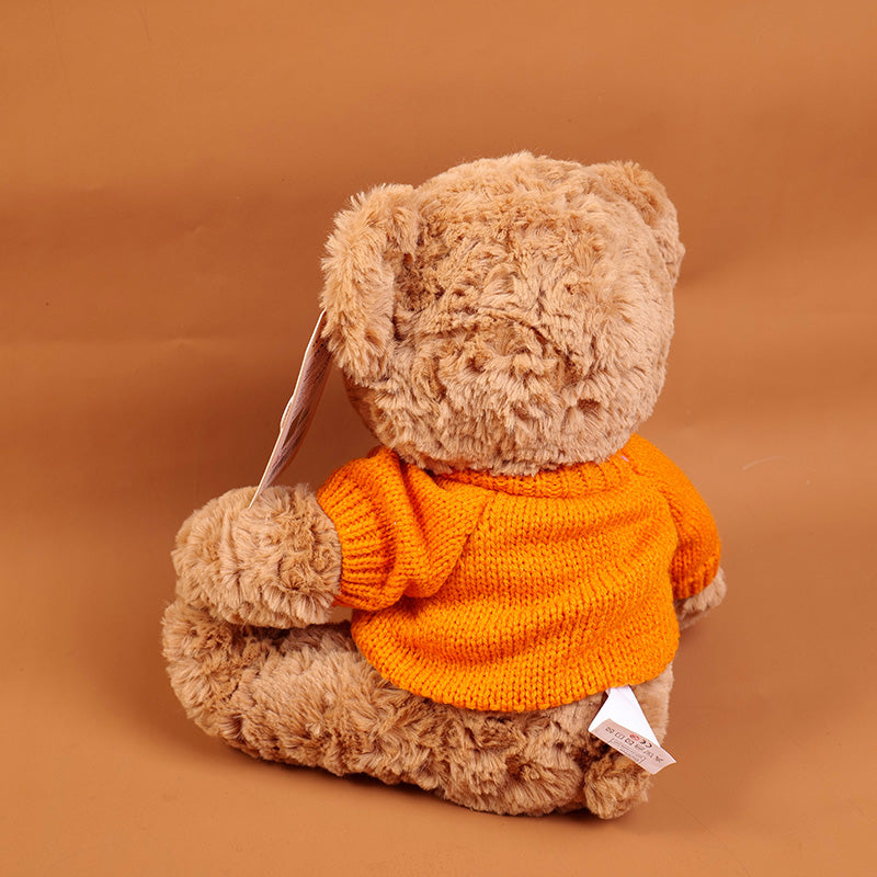 PELUCHE - TEDDY ISLAND - SUETER NARANJA - 25CM