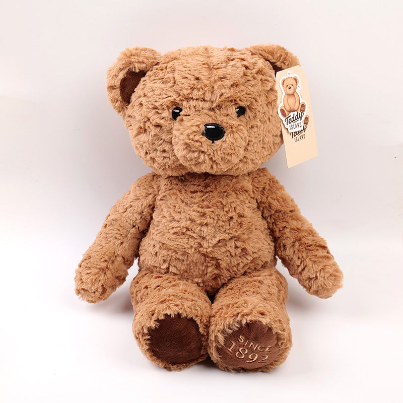 PELUCHE - TEDDY ISLAND - MARRON OSCURO - 45CM