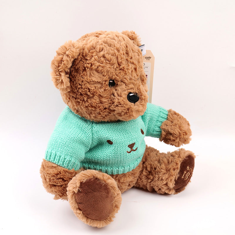 PELUCHE - TEDDY ISLAND - SUETER AZUL - 25CM