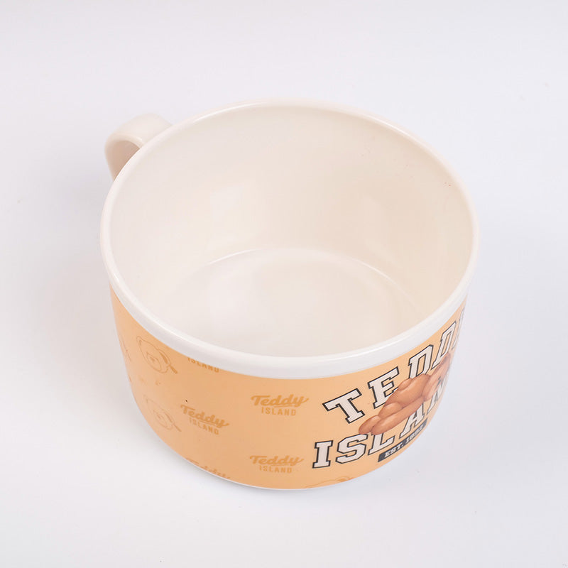 Tazon De Ceramica Teddy Island Mediano