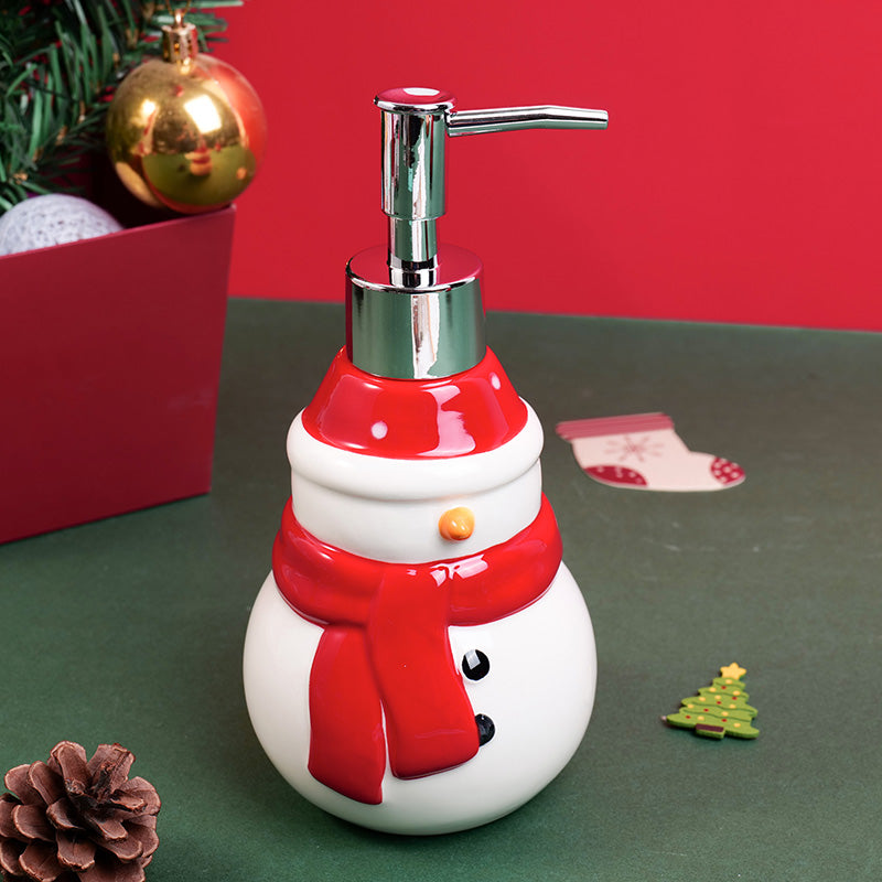 JABONERA NAVIDEÑA - MUÑECO DE NIEVE