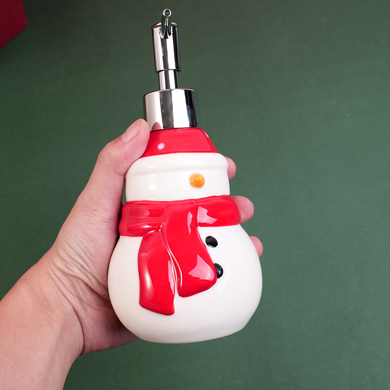 JABONERA NAVIDEÑA - MUÑECO DE NIEVE