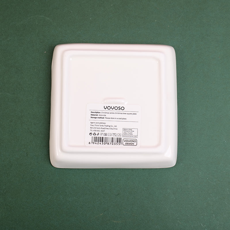 PLATO DE CERAMICA NAVIDEÑO  - ARBOL DE NAVIDAD