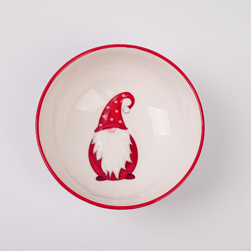 TAZON DE CERAMICA NAVIDEÑO - SANTA CLAUS - 11CM