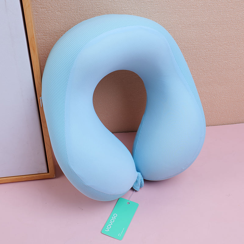 ALMOHADA EN U - AZUL