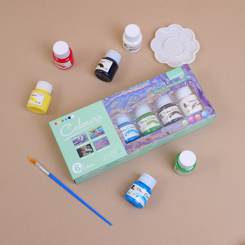 SET DE 6 PINTURAS - ACRILICAS