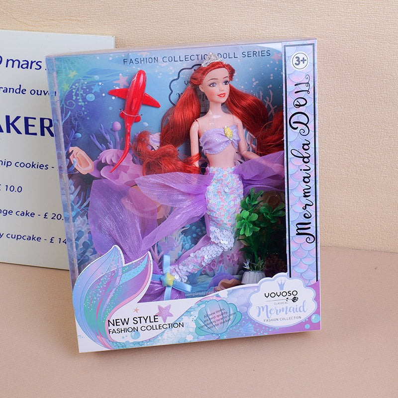 MUÑECA - SIRENA AZUL -29CM