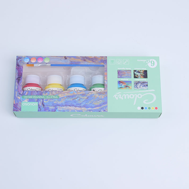 SET DE 6 PINTURAS - ACRILICAS