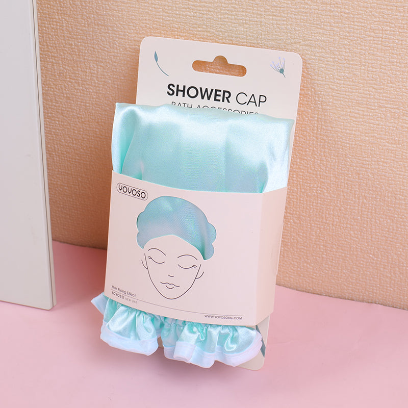 GORRO DE BAÑO DOBLE Y GRUESO - AZUL