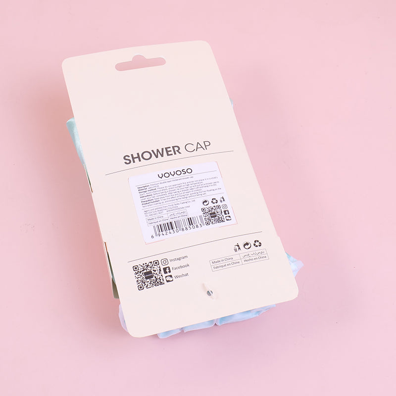 GORRO DE BAÑO DOBLE Y GRUESO - AZUL