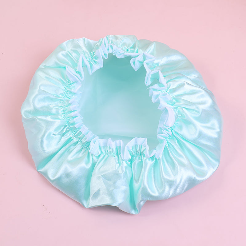 GORRO DE BAÑO DOBLE Y GRUESO - AZUL