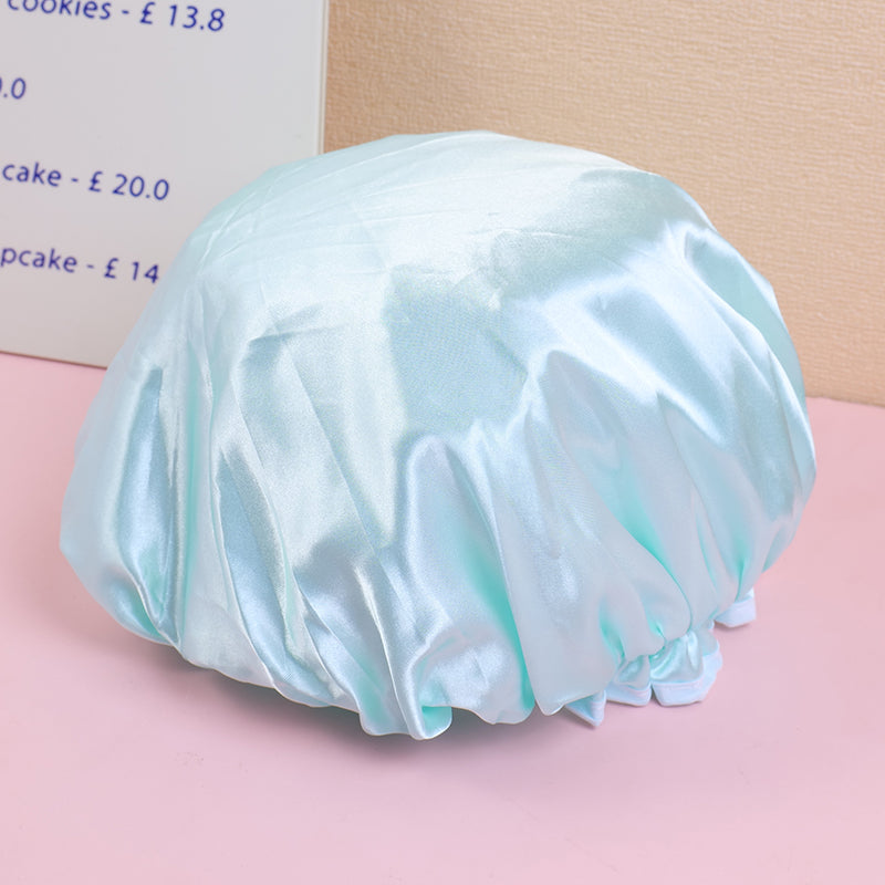 GORRO DE BAÑO DOBLE Y GRUESO - AZUL