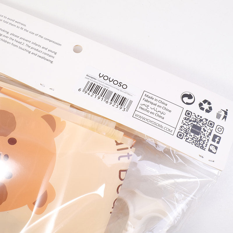 BOLSA DE COMPRESION AL VACIO - 2 UND - 60X80CM