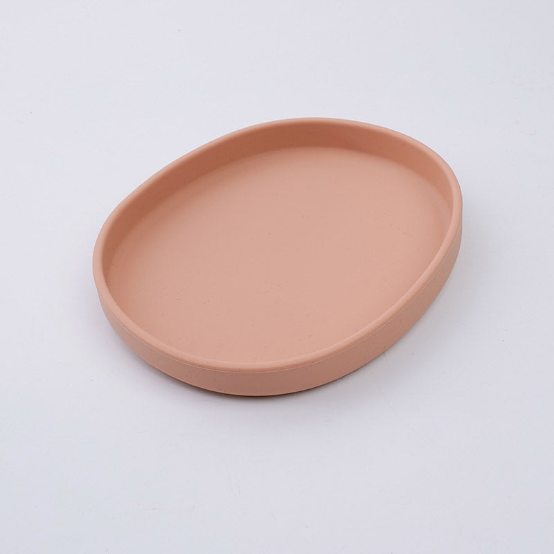 PLATO OVALADO JAPONES DE SILICONA - ROSADO