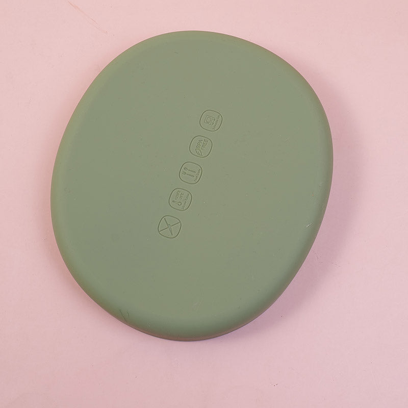 PLATO OVALADO JAPONES DE SILICONA - VERDE