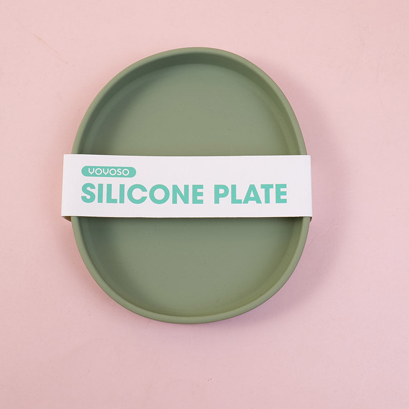 PLATO OVALADO JAPONES DE SILICONA - VERDE
