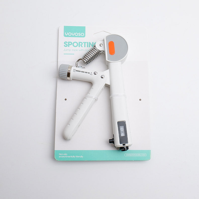 EMPUÑADURA DE RESISTENCIA  CON PANTALLA DE CONTEO - BLANCO