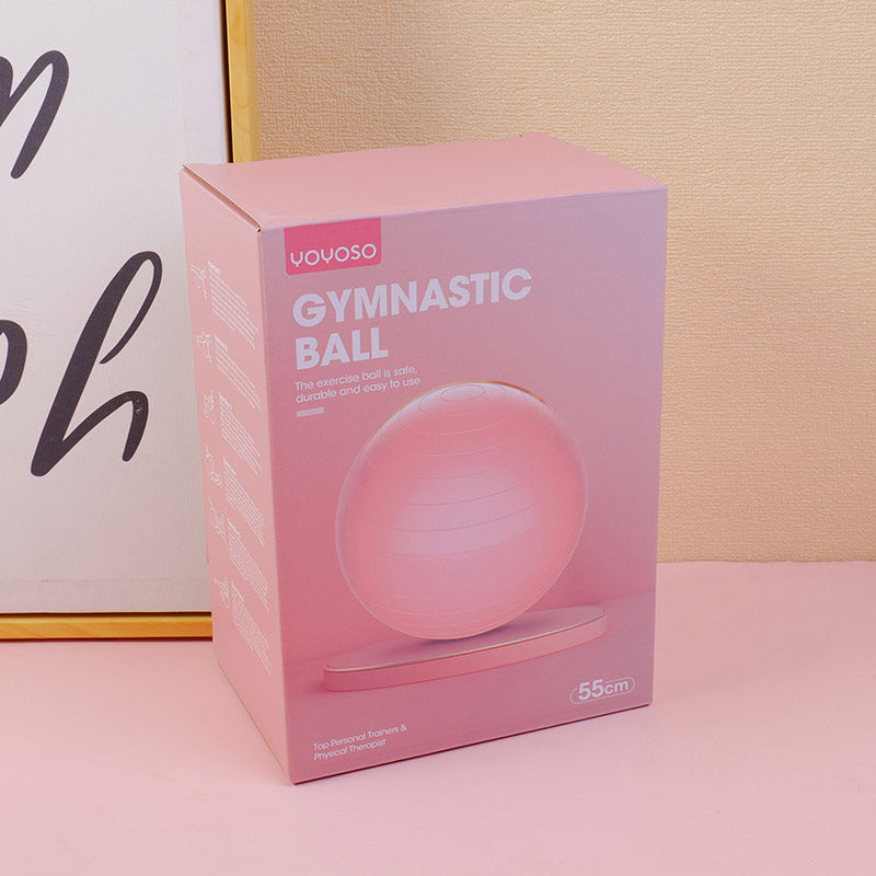 PELOTA DE YOGA 55CM - ROSADA