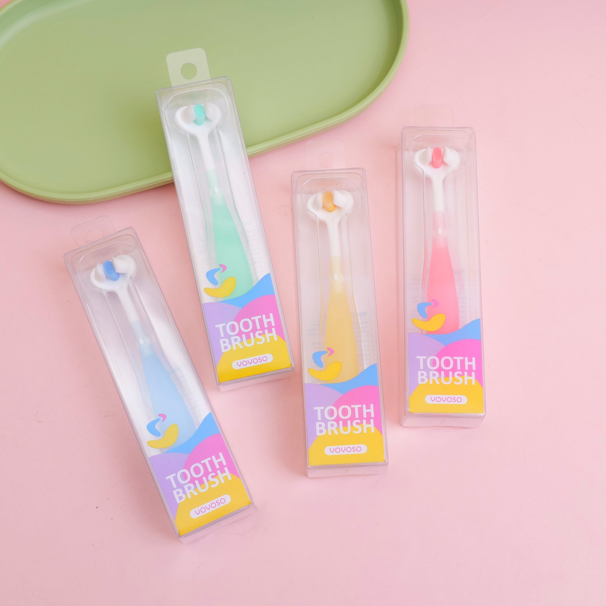 CEPILLO DE DIENTES DE 3 LADOS PARA NIÑOS