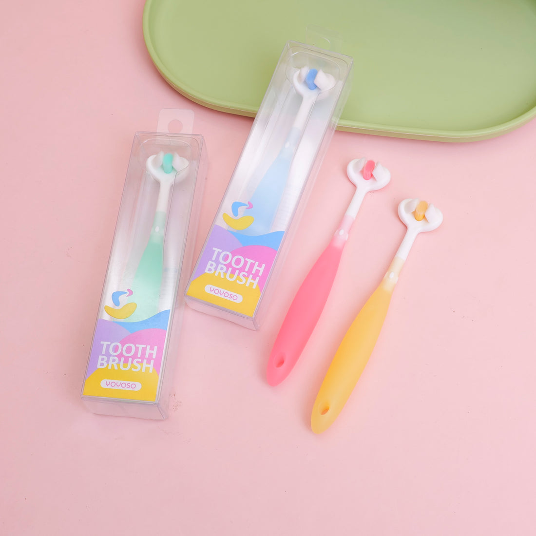 CEPILLO DE DIENTES DE 3 LADOS PARA NIÑOS
