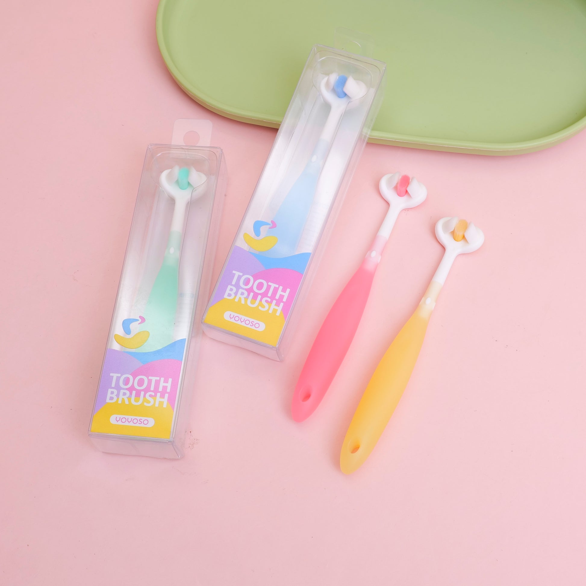 CEPILLO DE DIENTES DE 3 LADOS PARA NIÑOS