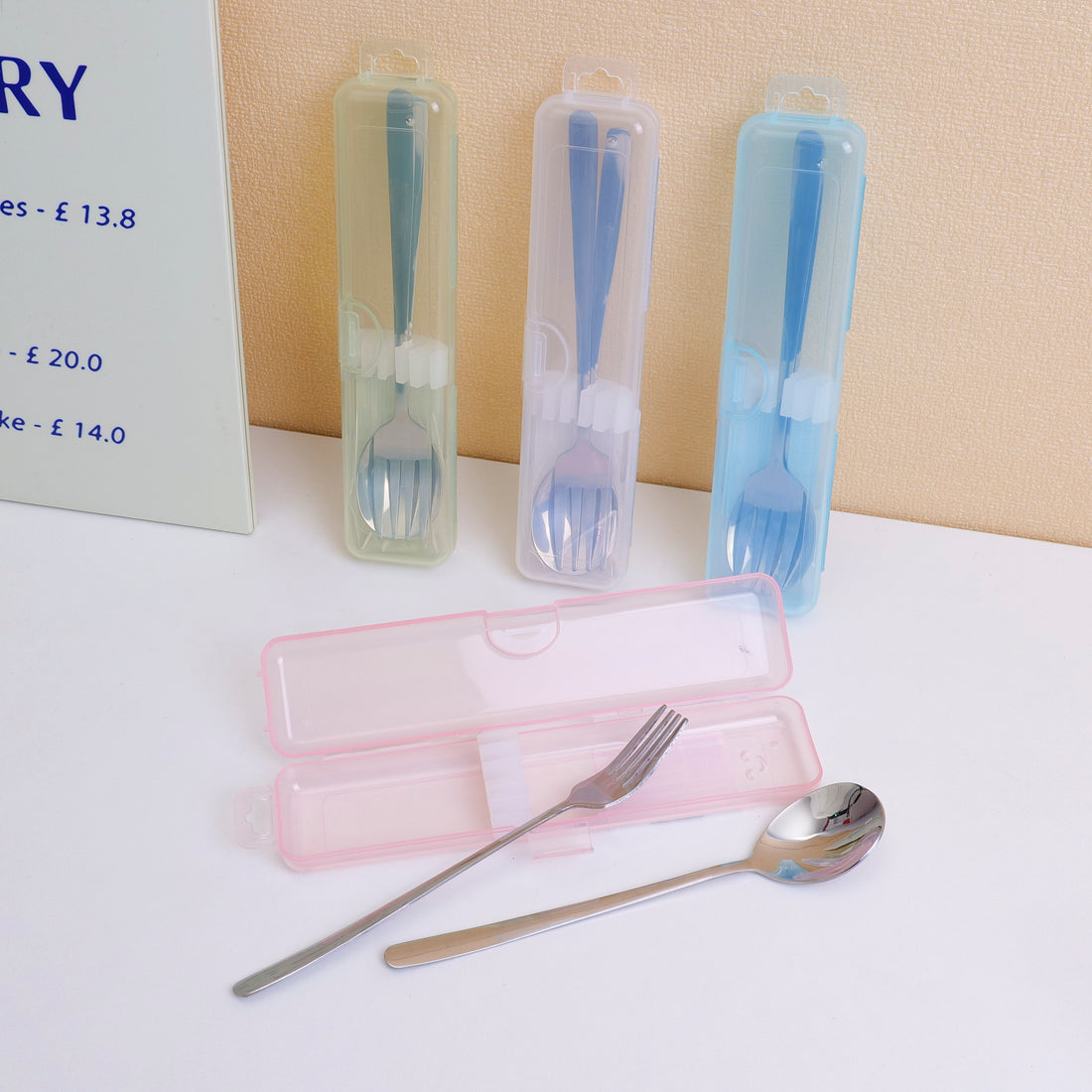SET DE CUBIERTOS PORTABLE - TENEDOR & CUCHARA