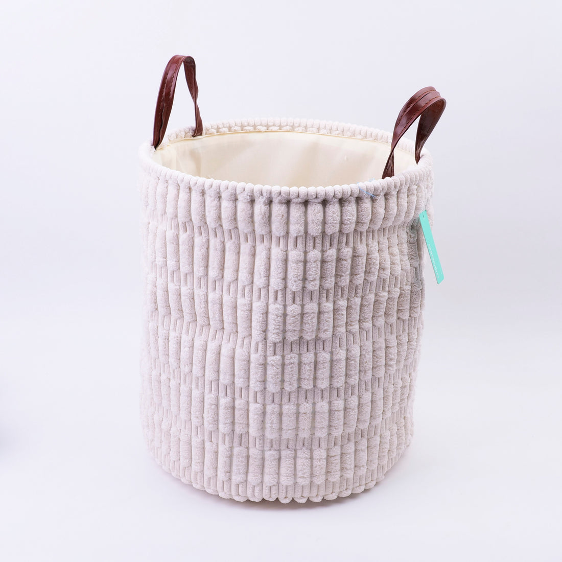 CANASTA ORGANIZADORA REDONDA GRANDE- BEIGE