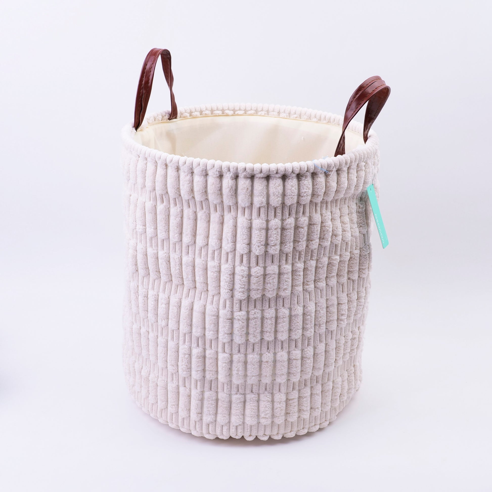 CANASTA ORGANIZADORA REDONDA GRANDE- BEIGE