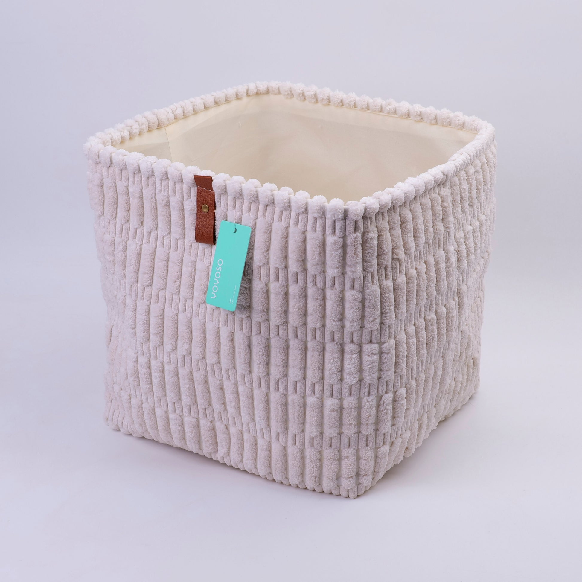 CANASTA ORGANIZADORA CUADRADA- BEIGE