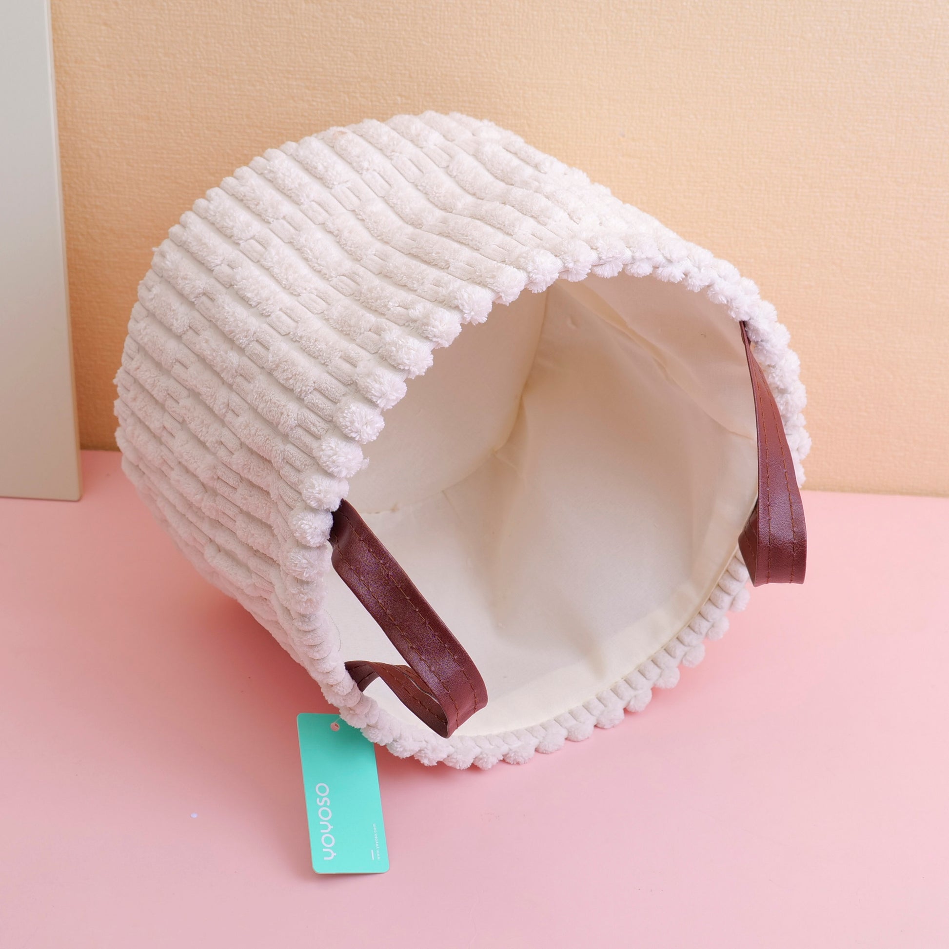 CANASTA ORGANIZADORA REDONDA BEIGE