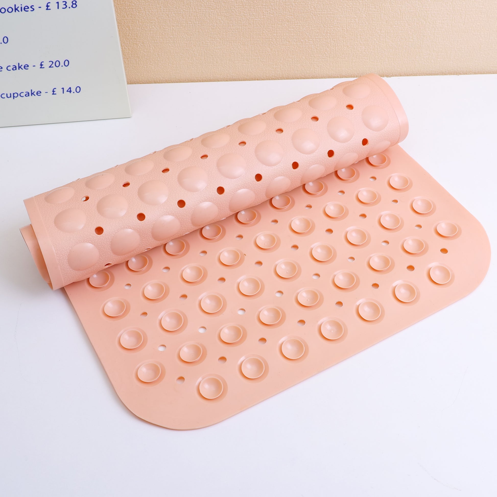 ALFOMBRA ANTIDESLIZANTE - ROSADA