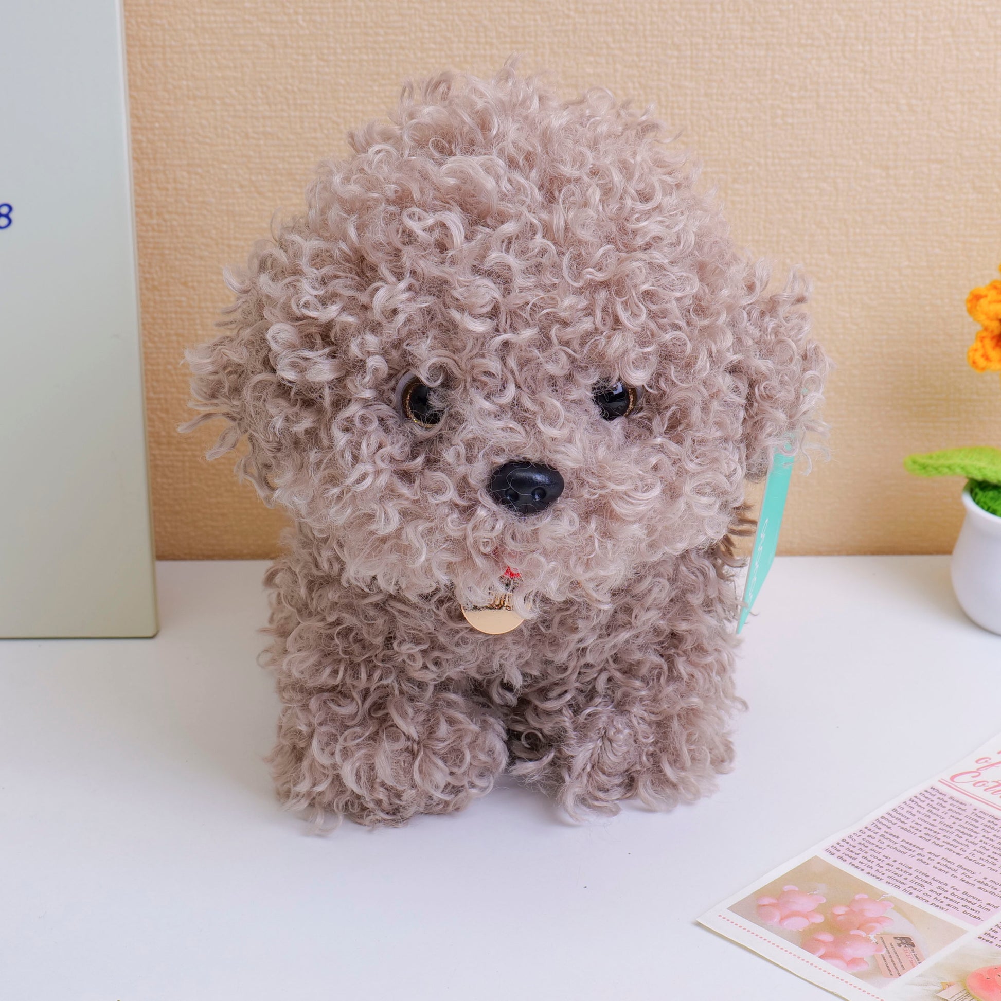 PELUCHE - PERRITO GRIS 20CM