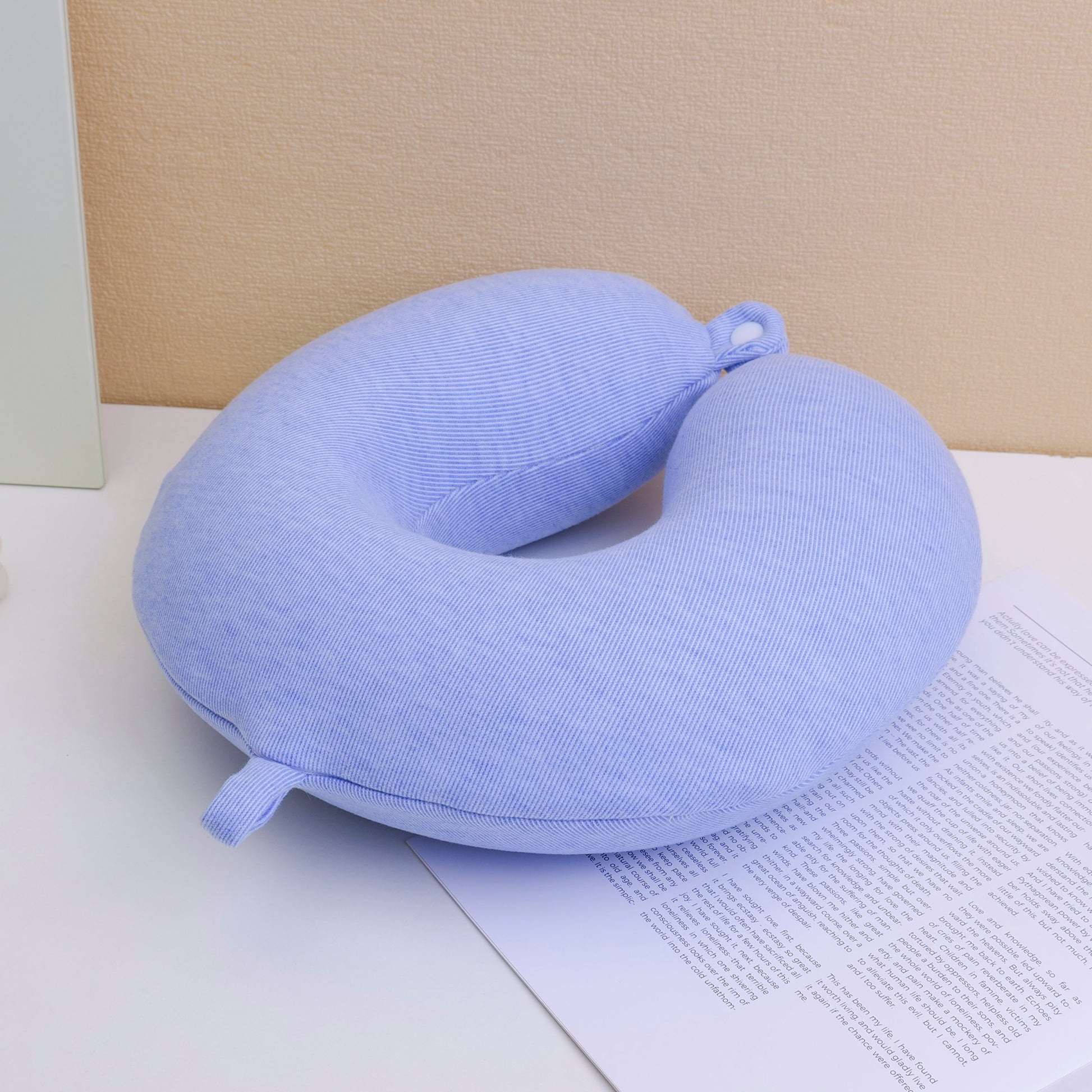 ALMOHADA EN U - AZUL