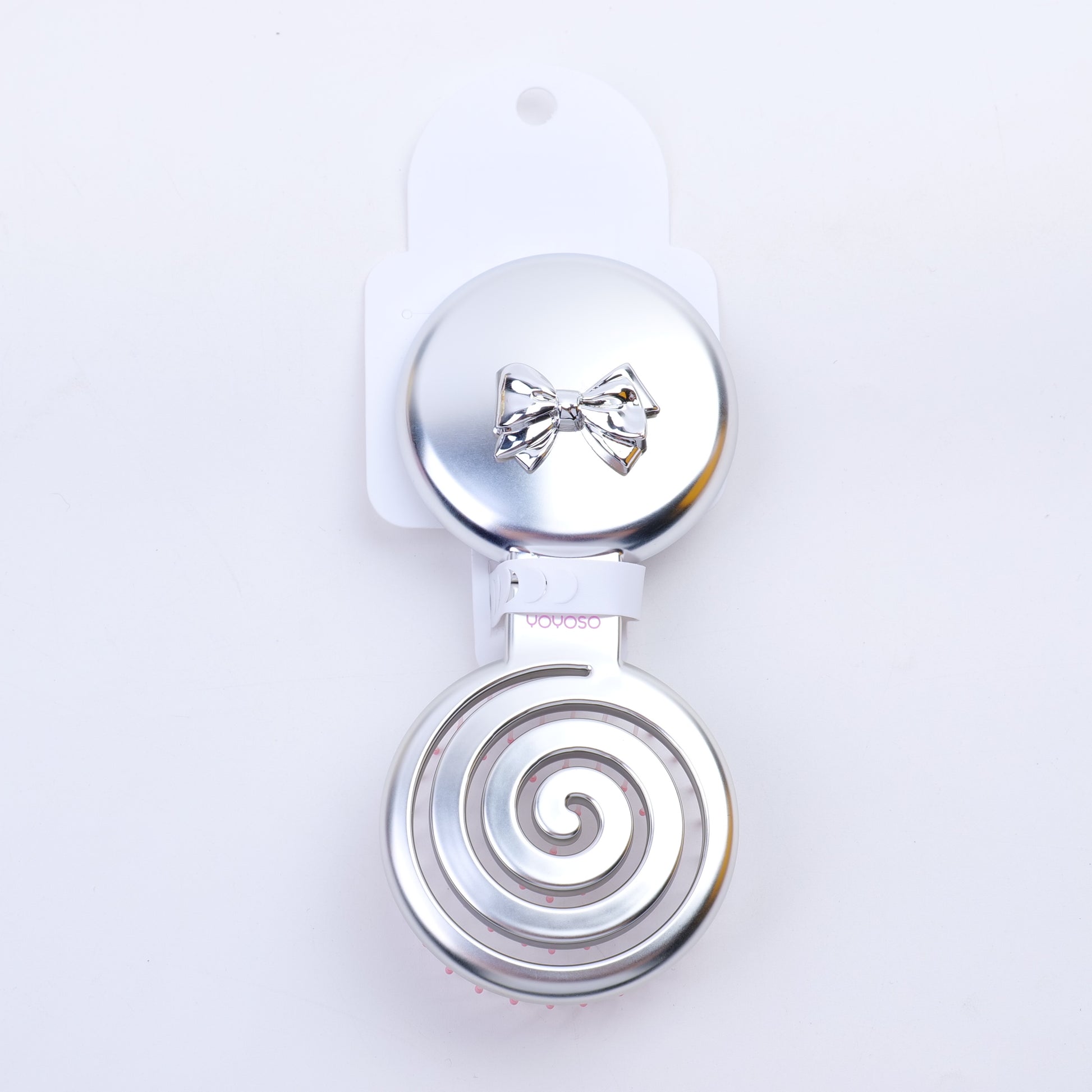 CEPILLO PARA CABELLO MOJADO & SECO PLEGABLE - PLATEADO