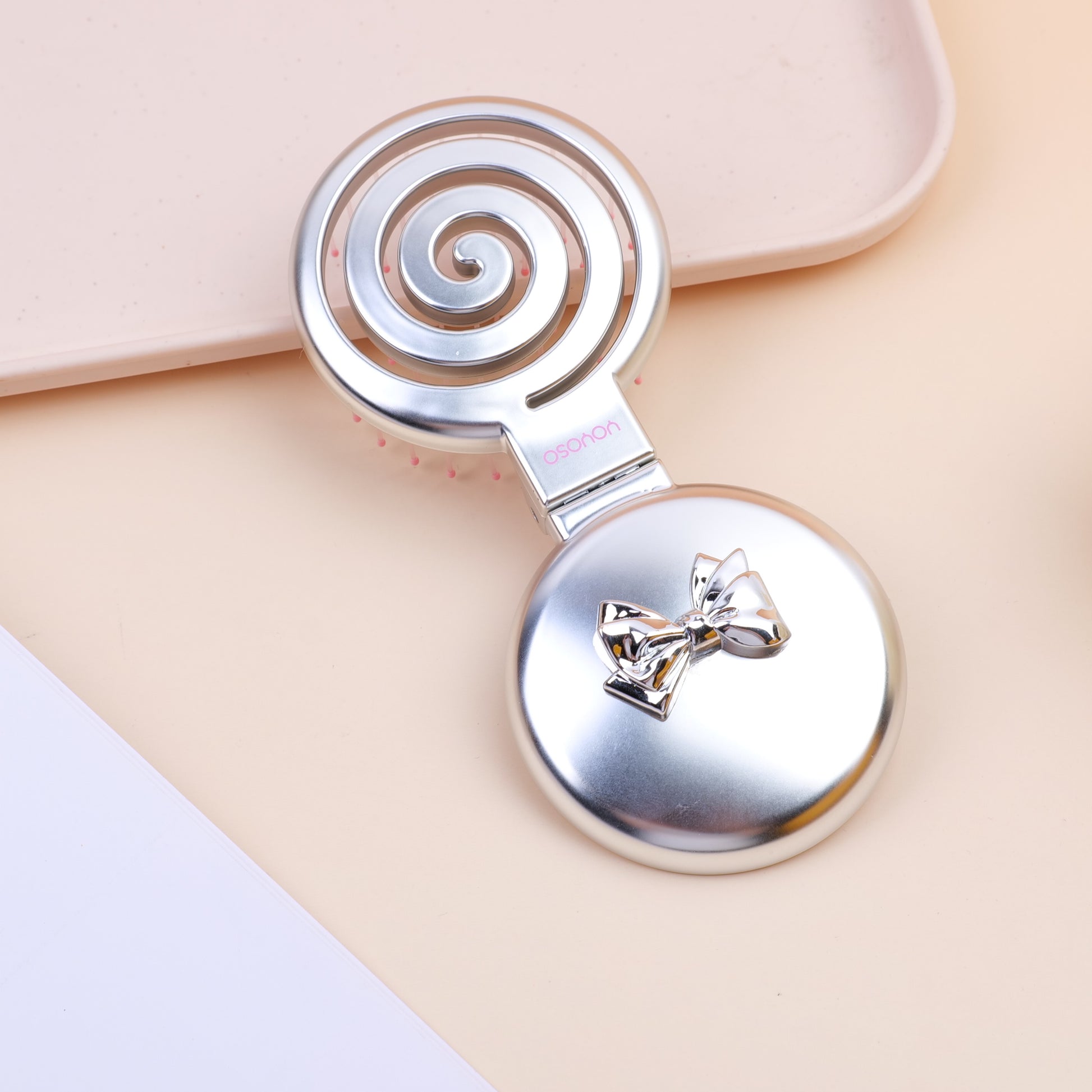 CEPILLO PARA CABELLO MOJADO & SECO PLEGABLE - PLATEADO