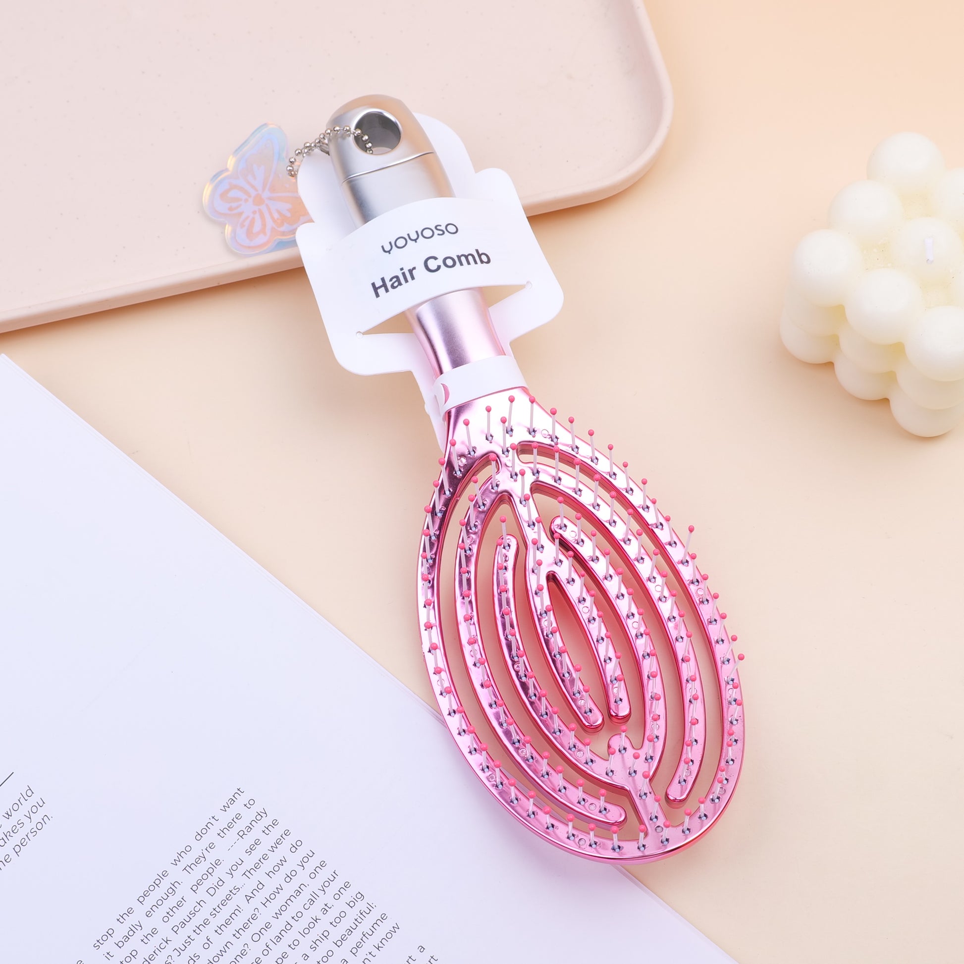 CEPILLO PARA CABELLO MOJADO & SECO - ROSADO