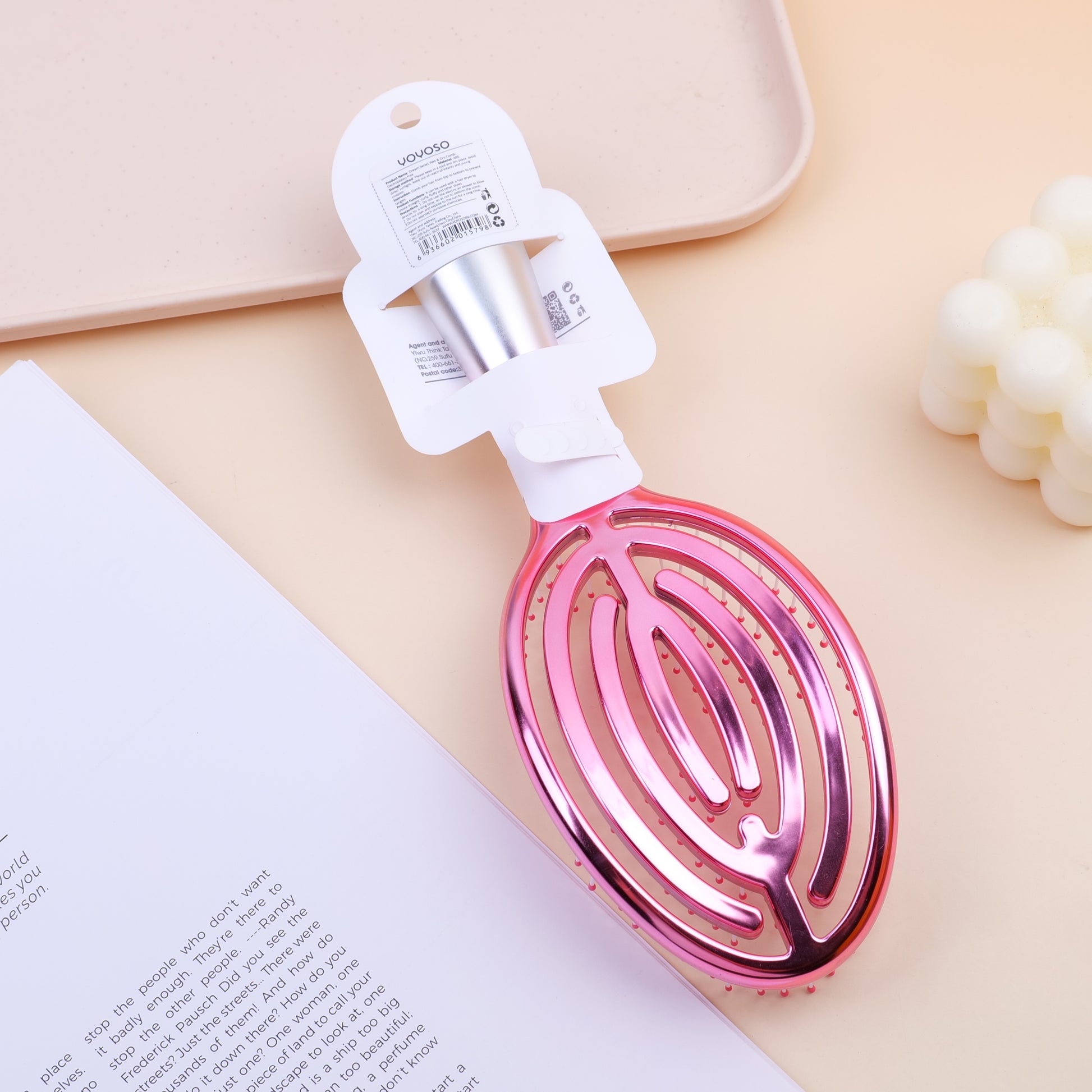 CEPILLO PARA CABELLO MOJADO & SECO - ROSADO