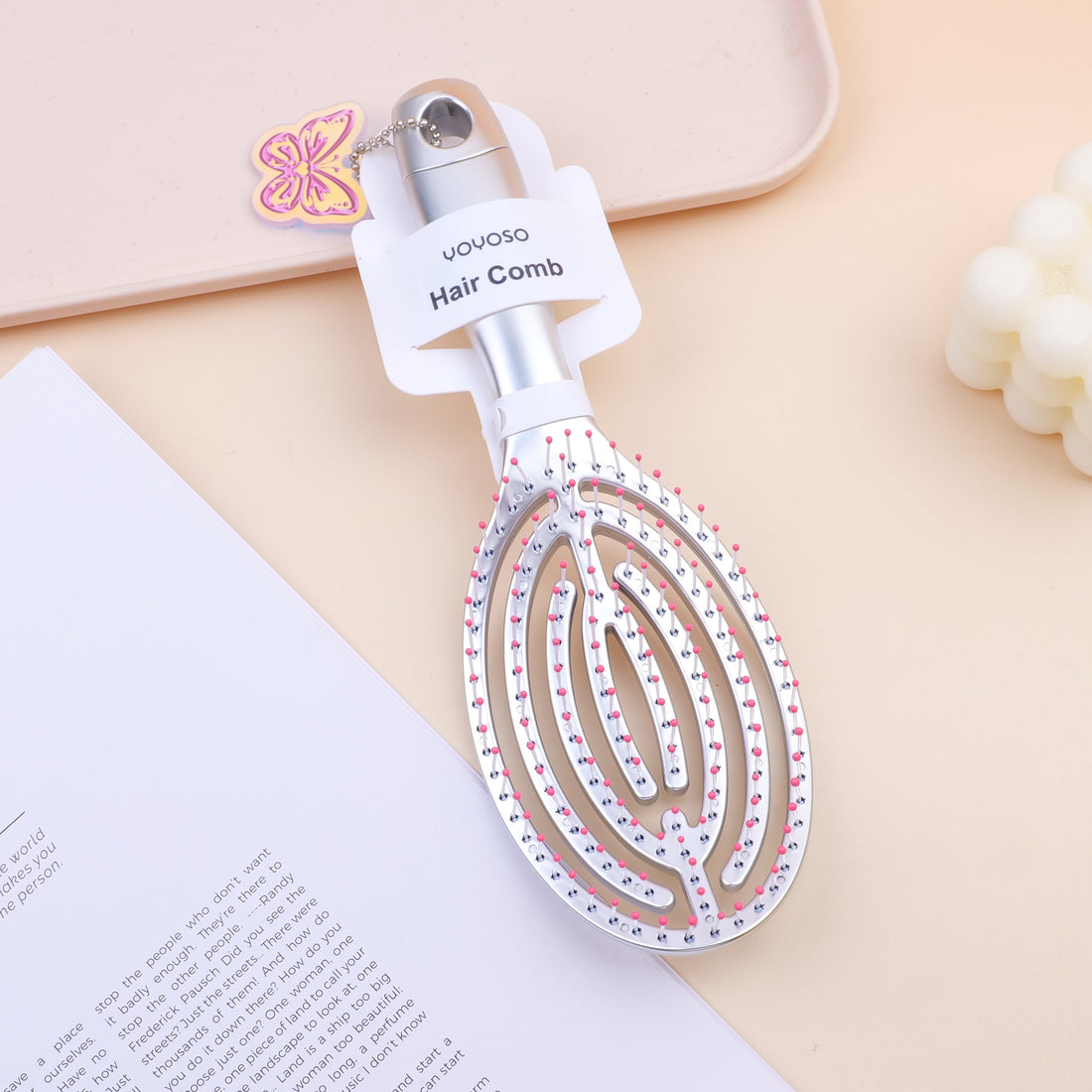 CEPILLO PARA CABELLO MOJADO & SECO - PLATEADO