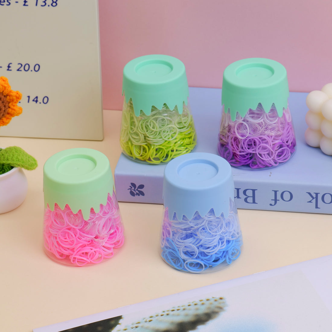 CAUCHITOS PARA CABELLO DESECHABLES UNICOLOR