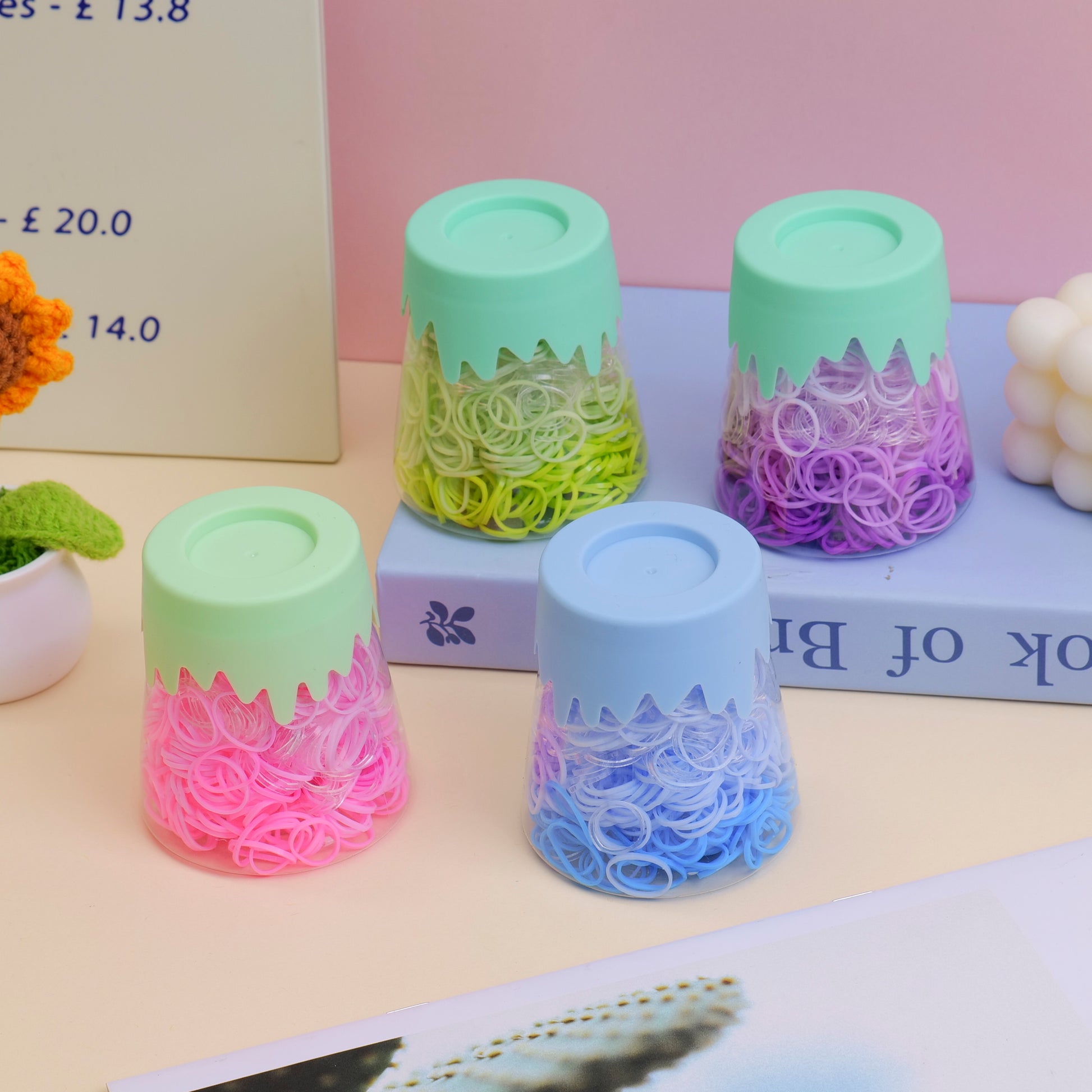 CAUCHITOS PARA CABELLO DESECHABLES UNICOLOR