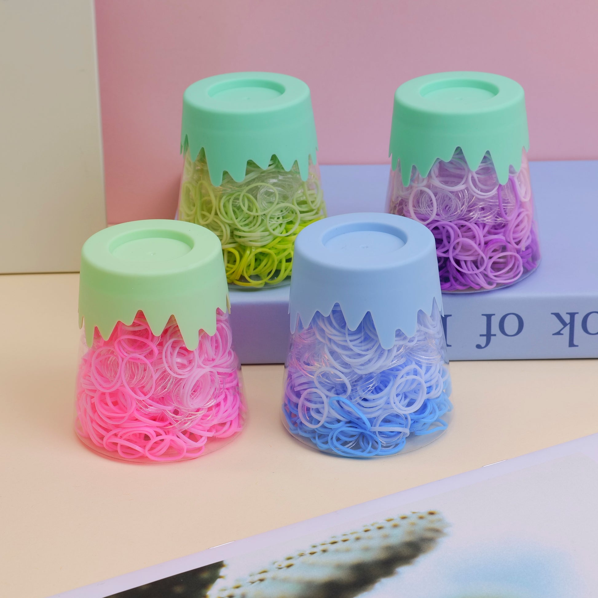 CAUCHITOS PARA CABELLO DESECHABLES UNICOLOR