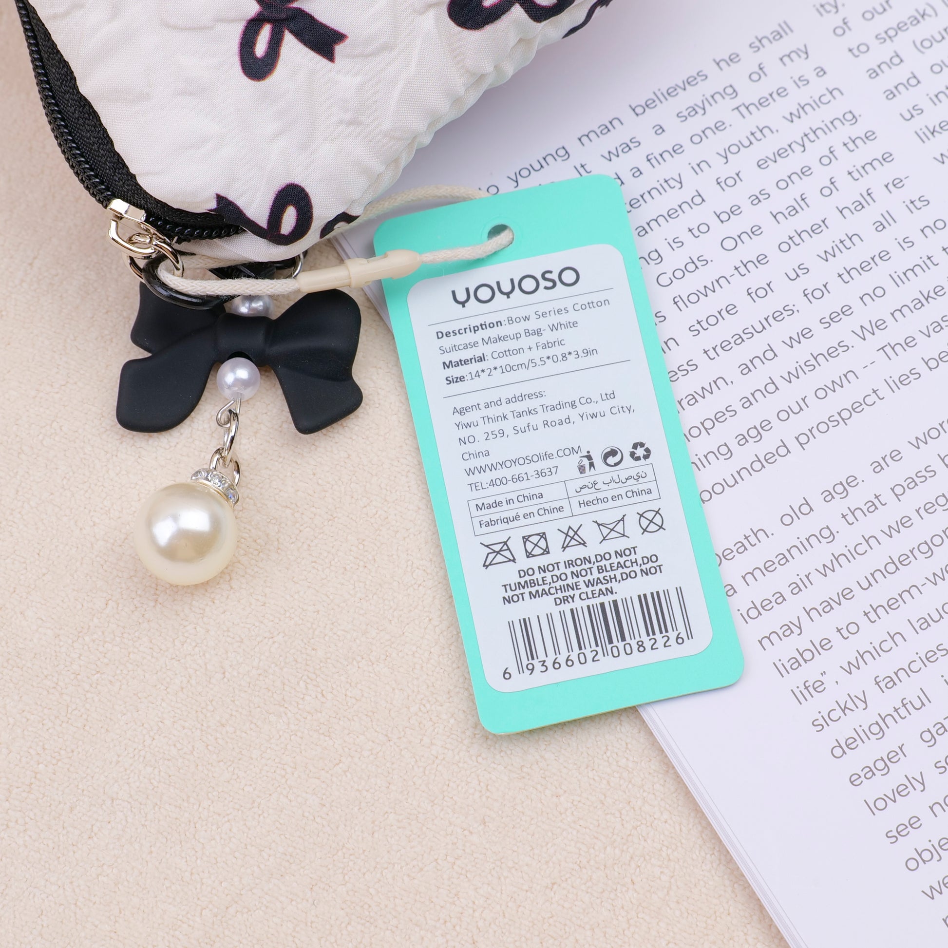 NECESER CON LAZOS PEQUEÑA - BLANCO