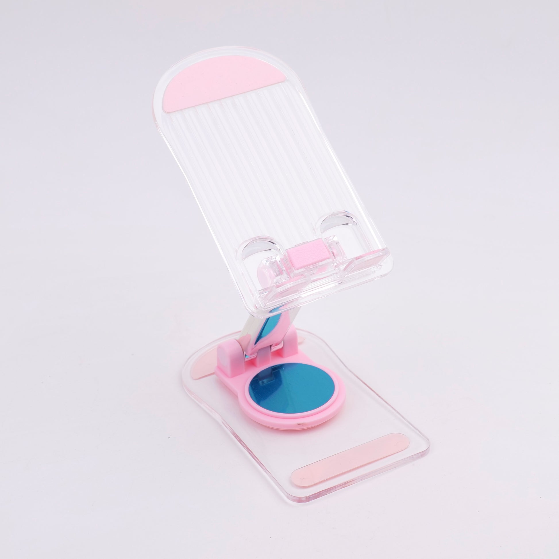 SOPORTE PARA CELULAR TRANSPARENTE - ROSADO